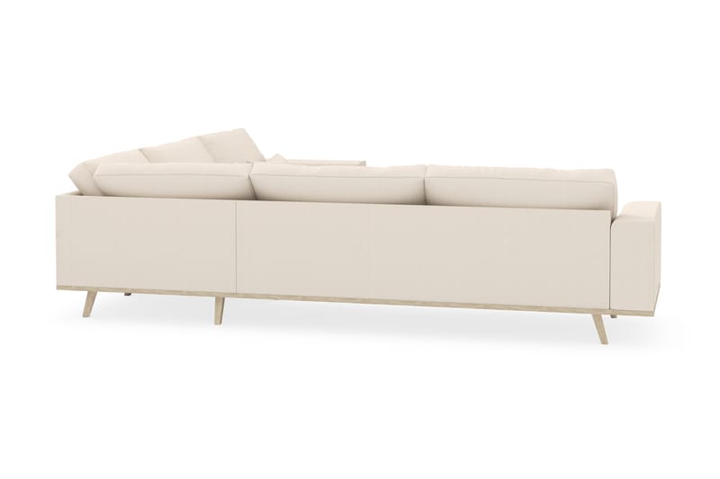 Copenhagen 6-seters L-formet Hjørnesofa i Manchester - Beige - Møbler - Sofaer - Hjørnesofa