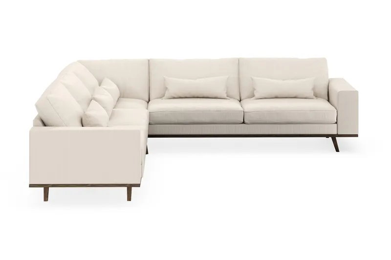 Copenhagen 6-seters L-formet Hjørnesofa i Manchester - Beige - Møbler - Sofaer - Hjørnesofa
