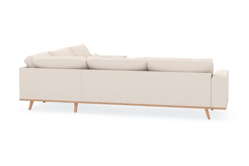 Copenhagen 6-seters L-formet Hjørnesofa i Manchester - Beige - Møbler - Sofaer - Hjørnesofa