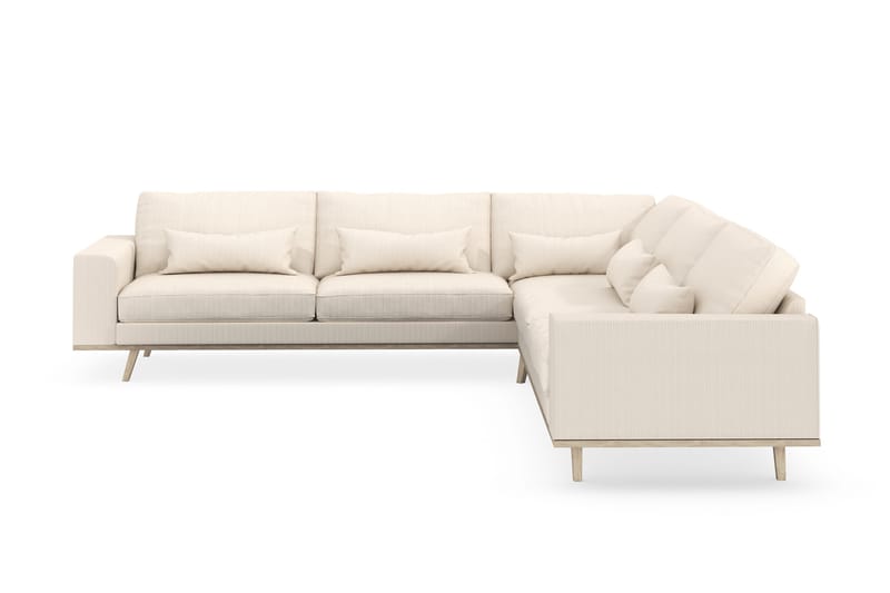 Copenhagen 6-seters L-formet Hjørnesofa i Manchester - Beige - Møbler - Sofaer - Hjørnesofa