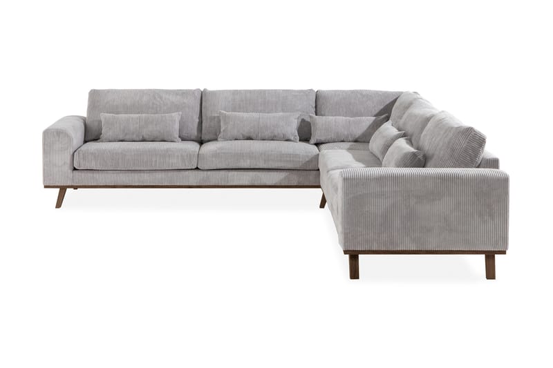 Copenhagen 6-seters L-formet Hjørnesofa i Manchester - Lys grå - Møbler - Sofaer - Hjørnesofa