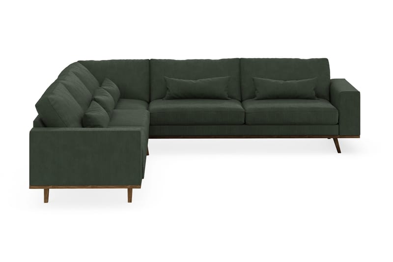 Copenhagen 6-seters L-formet Hjørnesofa i Manchester - Mørk grønn - Møbler - Sofaer - Hjørnesofa