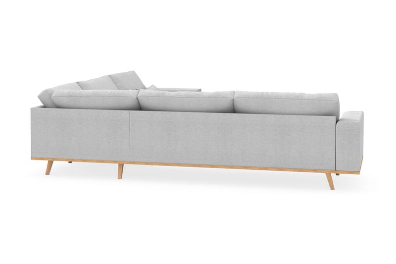 Copenhagen 6-seters L-formet Hjørnesofa i Stoff - Lys grå - Møbler - Sofaer - Hjørnesofa