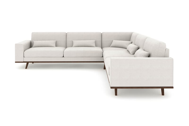 Copenhagen 6-seters L-formet Hjørnesofa i Stoff - Lys grå - Møbler - Sofaer - Hjørnesofa