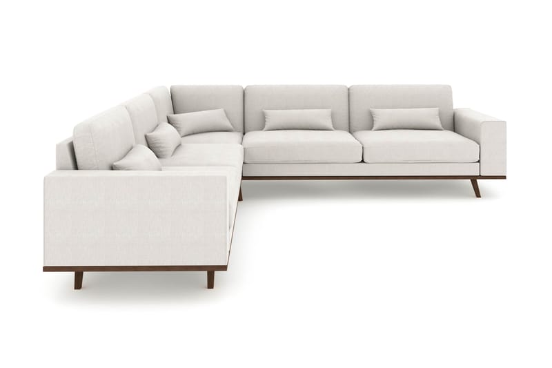 Copenhagen 6-seters L-formet Hjørnesofa i Stoff - Lys grå - Møbler - Sofaer - Hjørnesofa