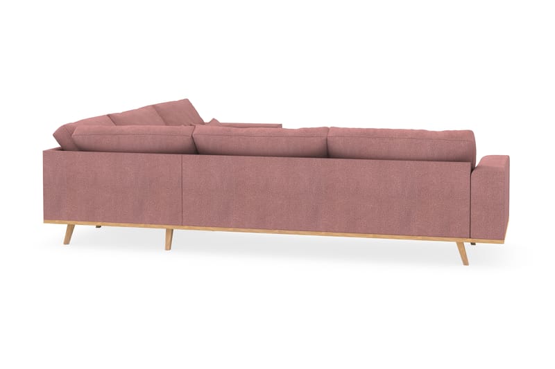 Copenhagen 6-seters L-formet Hjørnesofa i Stoff - Rosa - Møbler - Sofaer - Hjørnesofa