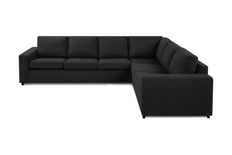 Crazy 5-seters Vendbar L-formet Large Hjørnesofa i Stoff - Antrasitt - Møbler - Sofaer - Hjørnesofa