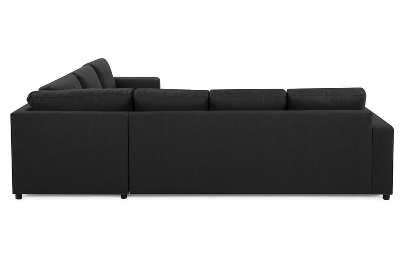 Crazy 5-seters Vendbar L-formet Large Hjørnesofa i Stoff - Antrasitt - Møbler - Sofaer - Hjørnesofa