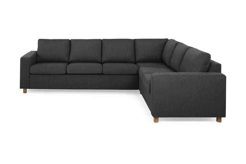 Crazy 5-seters Vendbar L-formet Large Hjørnesofa i Stoff - Antrasitt - Møbler - Sofaer - Hjørnesofa