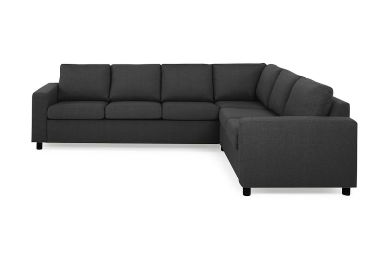 Crazy 5-seters Vendbar L-formet Large Hjørnesofa i Stoff - Antrasitt - Møbler - Sofaer - Hjørnesofa