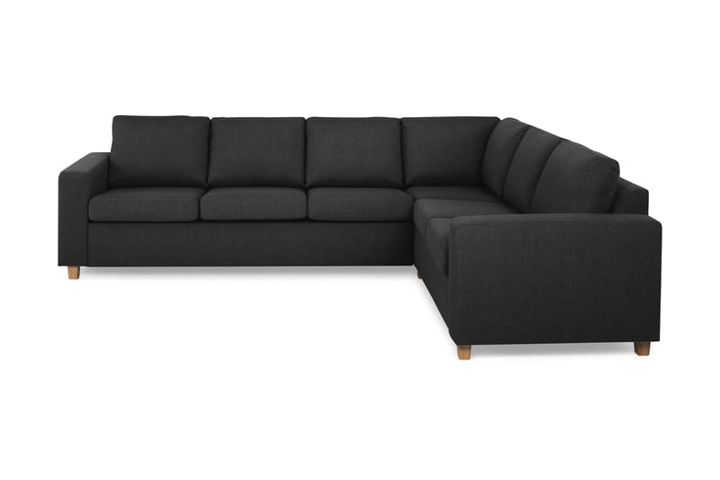 Crazy 5-seters Vendbar L-formet Large Hjørnesofa i Stoff - Antrasitt - Møbler - Sofaer - Hjørnesofa