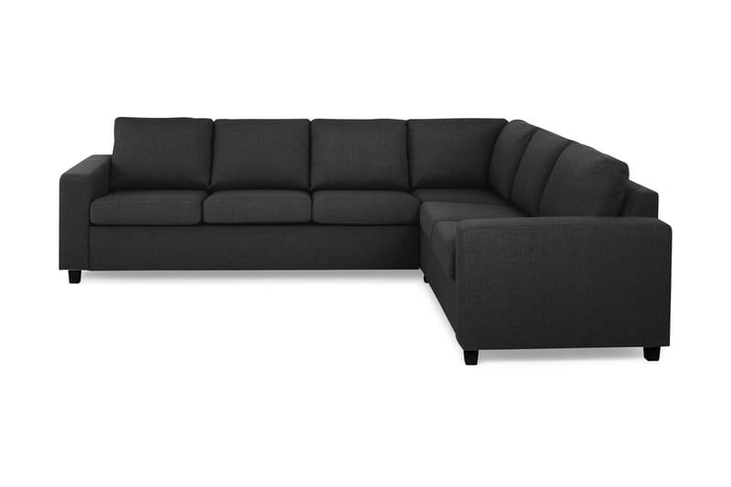 Crazy 5-seters Vendbar L-formet Large Hjørnesofa i Stoff - Antrasitt - Møbler - Sofaer - Hjørnesofa