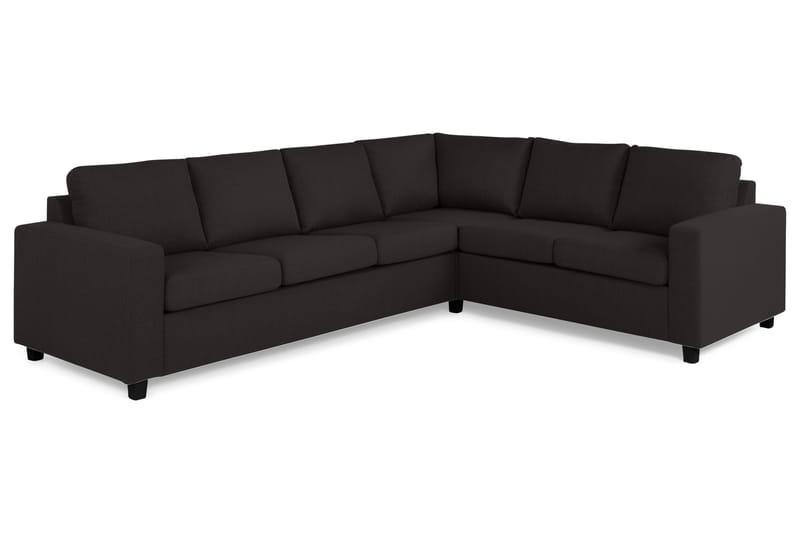 Crazy 5-seters Vendbar L-formet Large Hjørnesofa i Stoff - Antrasitt - Møbler - Sofaer - Hjørnesofa