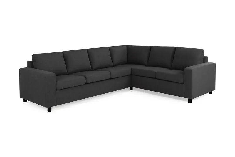 Crazy 5-seters Vendbar L-formet Large Hjørnesofa i Stoff - Antrasitt - Møbler - Sofaer - Hjørnesofa