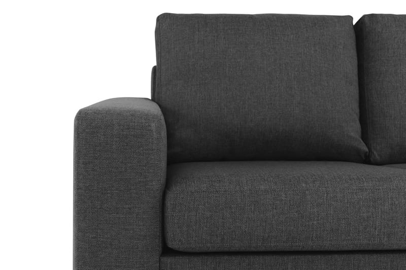 Crazy 5-seters Vendbar L-formet Large Hjørnesofa i Stoff - Antrasitt - Møbler - Sofaer - Hjørnesofa