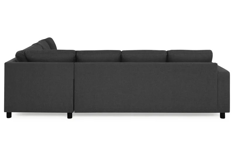 Crazy 5-seters Vendbar L-formet Large Hjørnesofa i Stoff - Antrasitt - Møbler - Sofaer - Hjørnesofa
