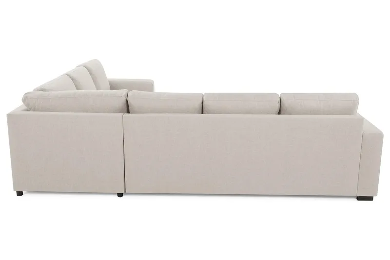 Crazy 5-seters Vendbar L-formet Large Hjørnesofa i Stoff - Beige - Møbler - Sofaer - Hjørnesofa