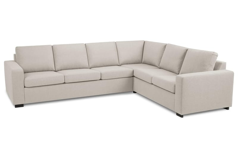 Crazy 5-seters Vendbar L-formet Large Hjørnesofa i Stoff - Beige - Møbler - Sofaer - Hjørnesofa