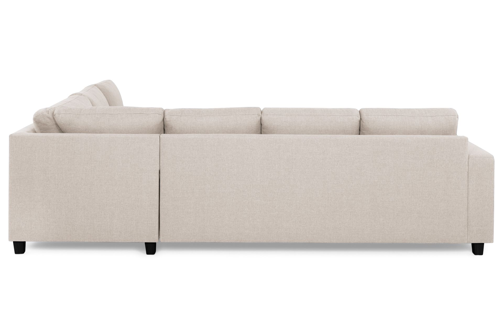 Crazy 5-seters Vendbar L-formet Large Hjørnesofa i Stoff - Beige - Møbler - Sofaer - Hjørnesofa