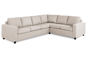 Crazy 5-seters Vendbar L-formet Large Hjørnesofa i Stoff - Beige - Møbler - Sofaer - Hjørnesofa