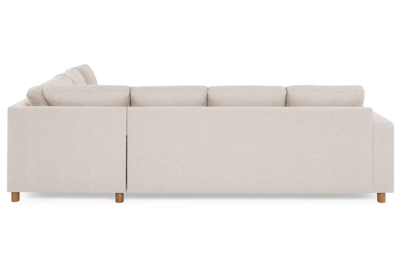 Crazy 5-seters Vendbar L-formet Large Hjørnesofa i Stoff - Beige - Møbler - Sofaer - Hjørnesofa