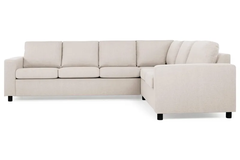 Crazy 5-seters Vendbar L-formet Large Hjørnesofa i Stoff - Beige - Møbler - Sofaer - Hjørnesofa