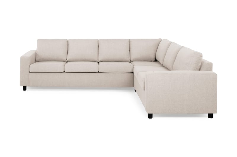 Crazy 5-seters Vendbar L-formet Large Hjørnesofa i Stoff, Beige