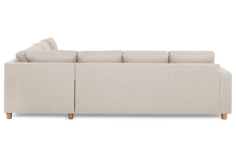 Crazy 5-seters Vendbar L-formet Large Hjørnesofa i Stoff - Beige - Møbler - Sofaer - Hjørnesofa