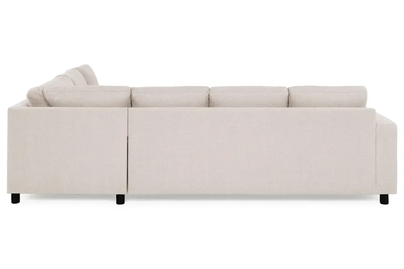 Crazy 5-seters Vendbar L-formet Large Hjørnesofa i Stoff - Beige - Møbler - Sofaer - Hjørnesofa