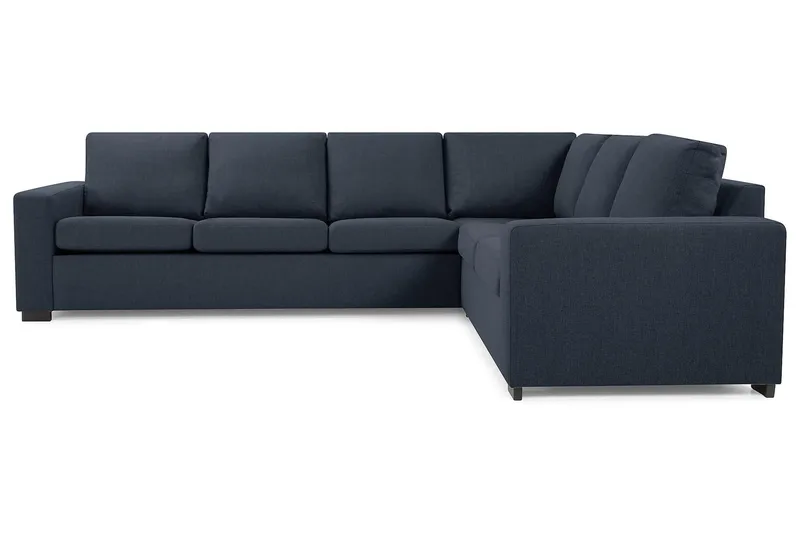 Crazy 5-seters Vendbar L-formet Large Hjørnesofa i Stoff - Blå - Møbler - Sofaer - Hjørnesofa