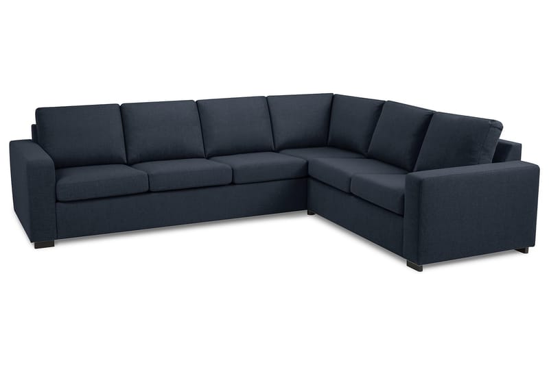 Crazy 5-seters Vendbar L-formet Large Hjørnesofa i Stoff - Blå - Møbler - Sofaer - Hjørnesofa