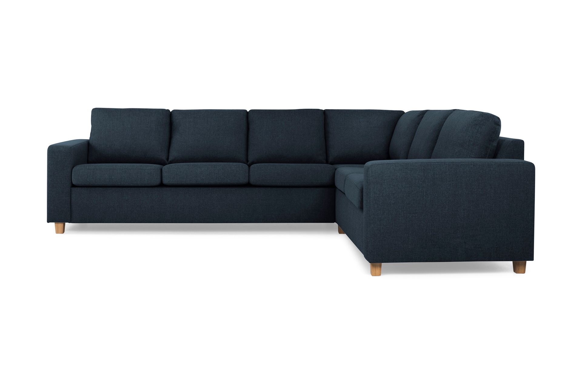 Crazy 5-seters Vendbar L-formet Large Hjørnesofa i Stoff - Blå - Møbler - Sofaer - Hjørnesofa