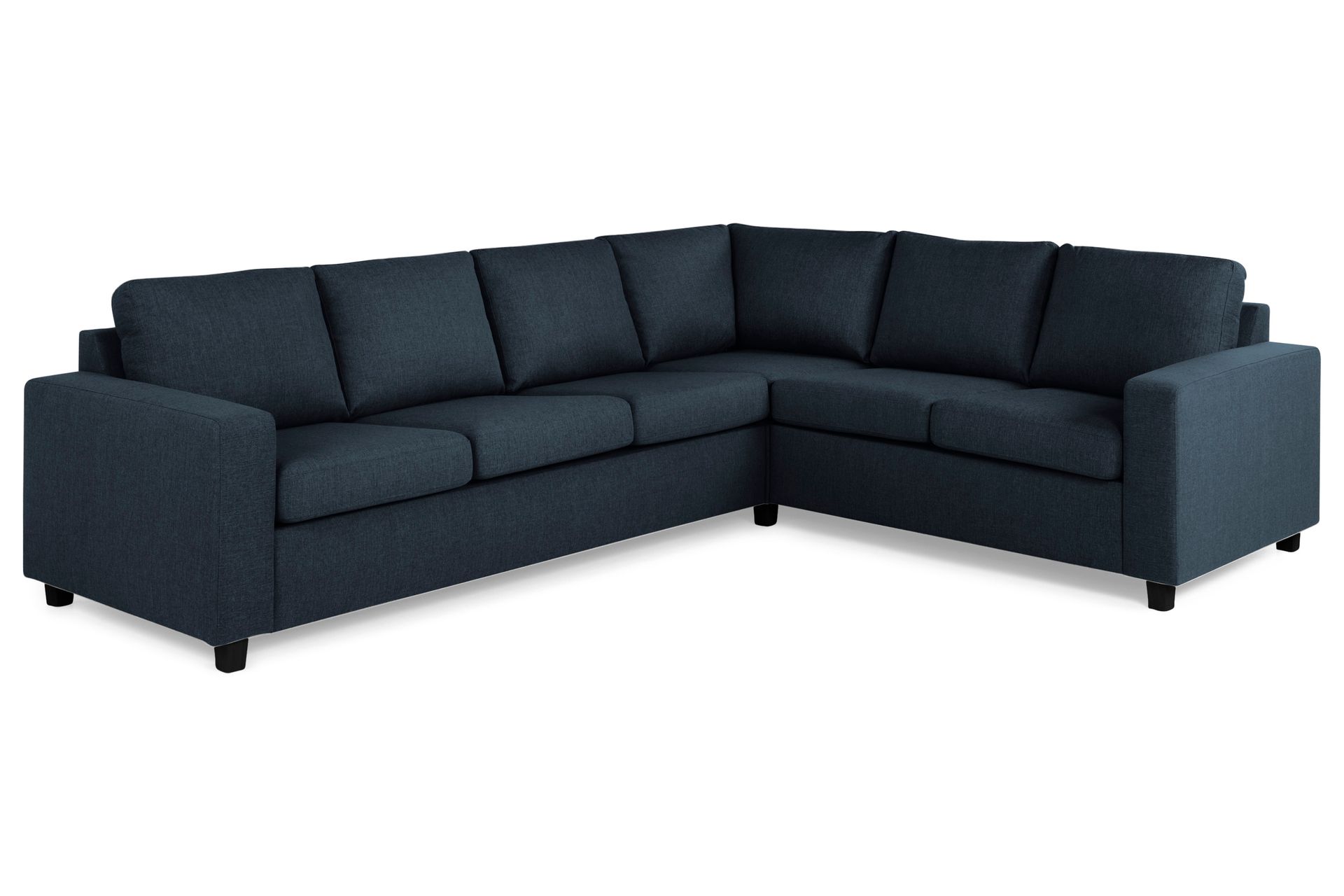 Crazy 5-seters Vendbar L-formet Large Hjørnesofa i Stoff - Blå - Møbler - Sofaer - Hjørnesofa