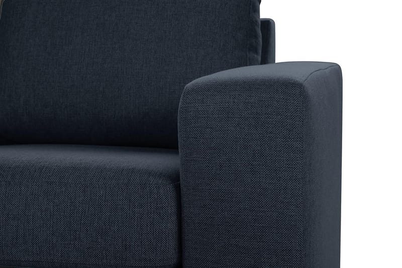 Crazy 5-seters Vendbar L-formet Large Hjørnesofa i Stoff - Blå - Møbler - Sofaer - Hjørnesofa