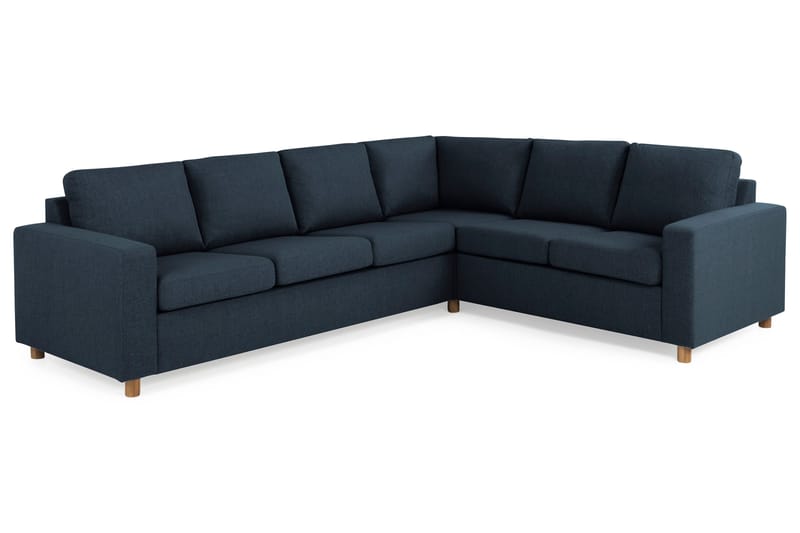 Crazy 5-seters Vendbar L-formet Large Hjørnesofa i Stoff - Blå - Møbler - Sofaer - Hjørnesofa