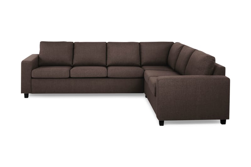 Crazy 5-seters Vendbar L-formet Large Hjørnesofa i Stoff - Brun - Møbler - Sofaer - Hjørnesofa