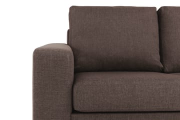 Crazy 5-seters Vendbar L-formet Large Hjørnesofa i Stoff - Brun - Møbler - Sofaer - Hjørnesofa