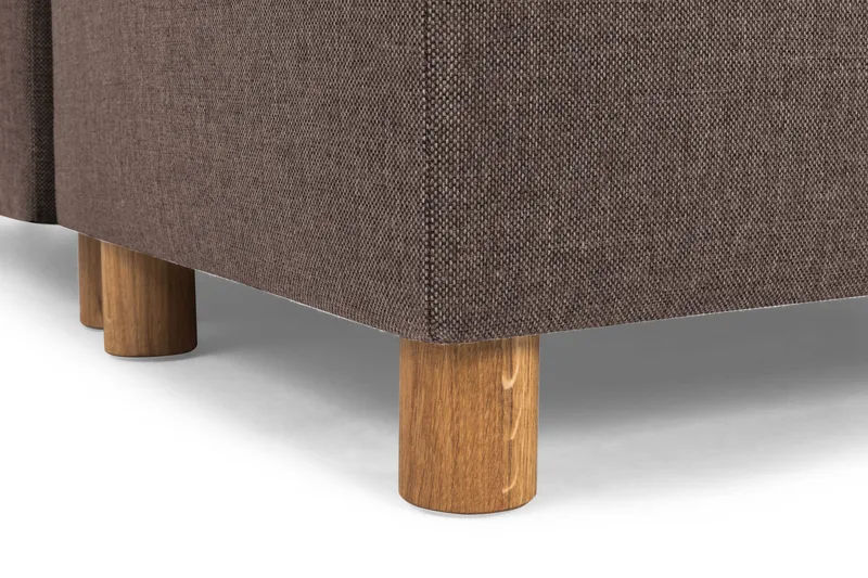 Crazy 5-seters Vendbar L-formet Large Hjørnesofa i Stoff - Brun - Møbler - Sofaer - Hjørnesofa