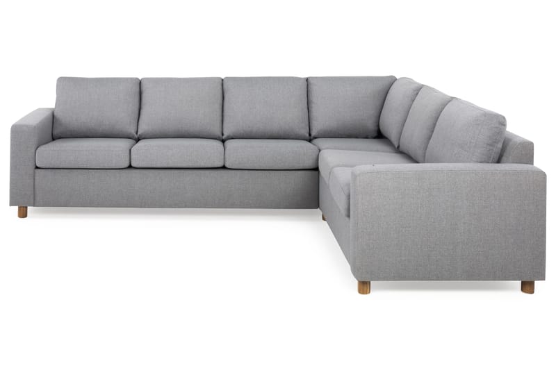 Crazy 5-seters Vendbar L-formet Large Hjørnesofa i Stoff - Grå - Møbler - Sofaer - Hjørnesofa
