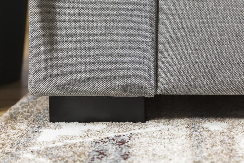Crazy 5-seters Vendbar L-formet Large Hjørnesofa i Stoff - Grå - Møbler - Sofaer - Hjørnesofa