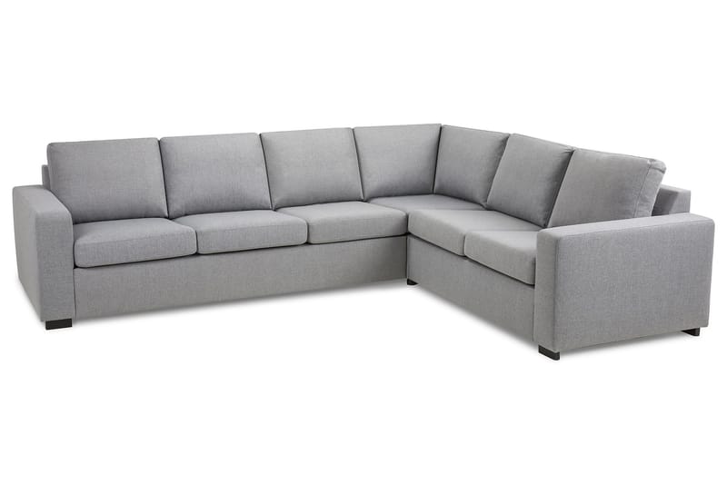 Crazy 5-seters Vendbar L-formet Large Hjørnesofa i Stoff - Grå - Møbler - Sofaer - Hjørnesofa