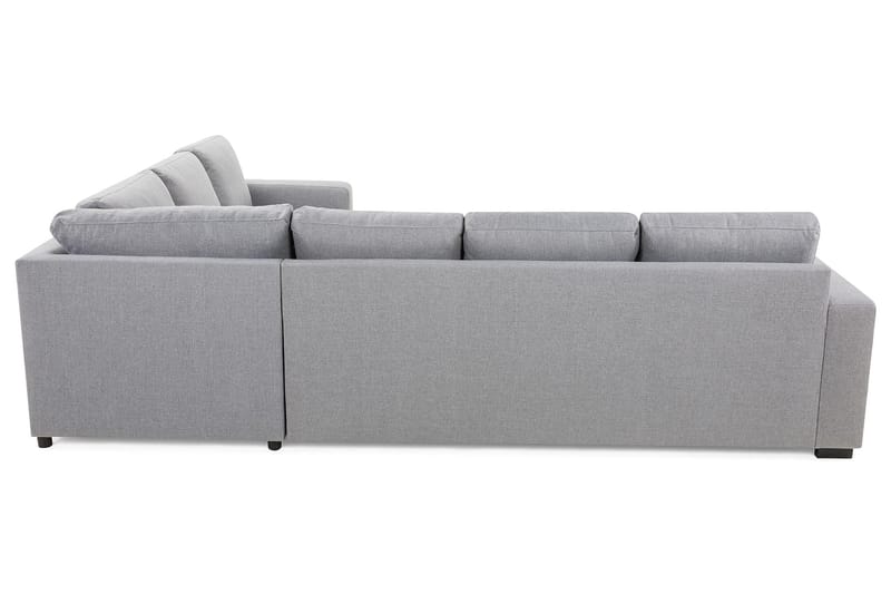 Crazy 5-seters Vendbar L-formet Large Hjørnesofa i Stoff - Grå - Møbler - Sofaer - Hjørnesofa