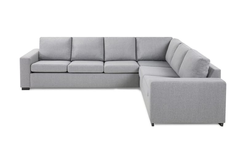Crazy 5-seters Vendbar L-formet Large Hjørnesofa i Stoff - Grå - Møbler - Sofaer - Hjørnesofa