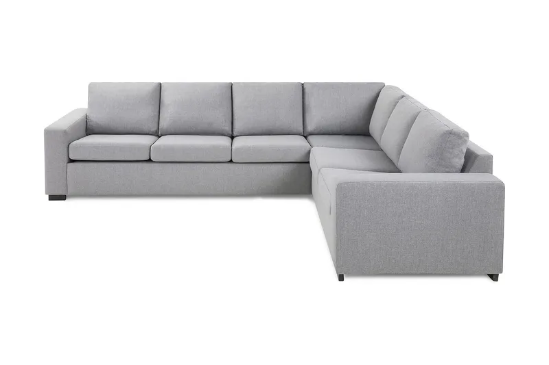 Crazy 5-seters Vendbar L-formet Large Hjørnesofa i Stoff - Grå - Møbler - Sofaer - Hjørnesofa