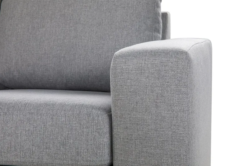 Crazy 5-seters Vendbar L-formet Large Hjørnesofa i Stoff - Grå - Møbler - Sofaer - Hjørnesofa