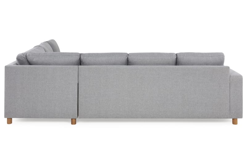 Crazy 5-seters Vendbar L-formet Large Hjørnesofa i Stoff - Grå - Møbler - Sofaer - Hjørnesofa