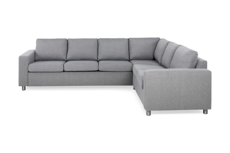 Crazy 5-seters Vendbar L-formet Large Hjørnesofa i Stoff - Grå - Møbler - Sofaer - Hjørnesofa