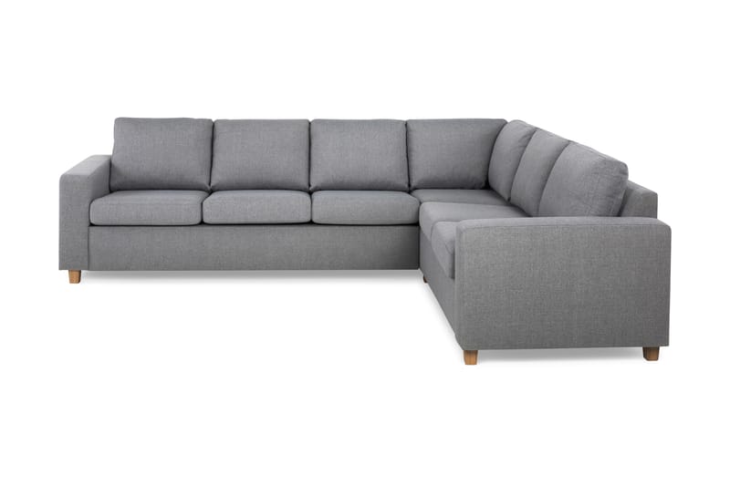 Crazy 5-seters Vendbar L-formet Large Hjørnesofa i Stoff - Grå - Møbler - Sofaer - Hjørnesofa