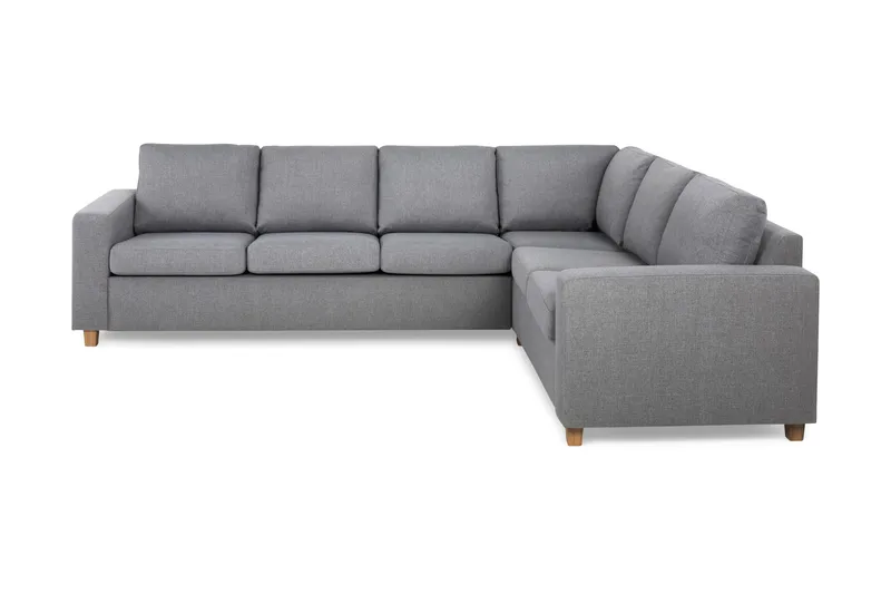 Crazy 5-seters Vendbar L-formet Large Hjørnesofa i Stoff - Grå - Møbler - Sofaer - Hjørnesofa