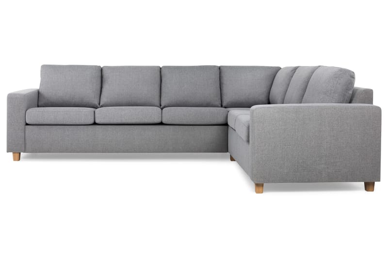 Crazy 5-seters Vendbar L-formet Large Hjørnesofa i Stoff - Grå - Møbler - Sofaer - Hjørnesofa